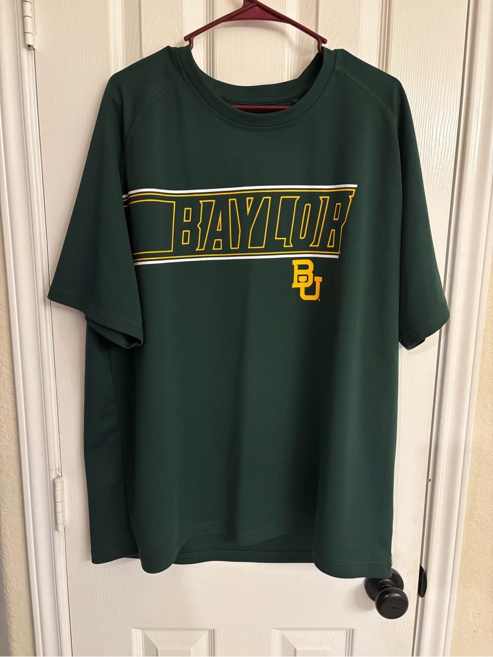 Baylor Bears Shirt Men’s 2XL Green Performance Athletic Tee BU NCAA